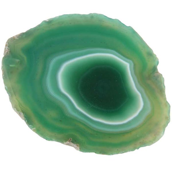 Akaatti levy Vihre&auml; 7 - 10 cm